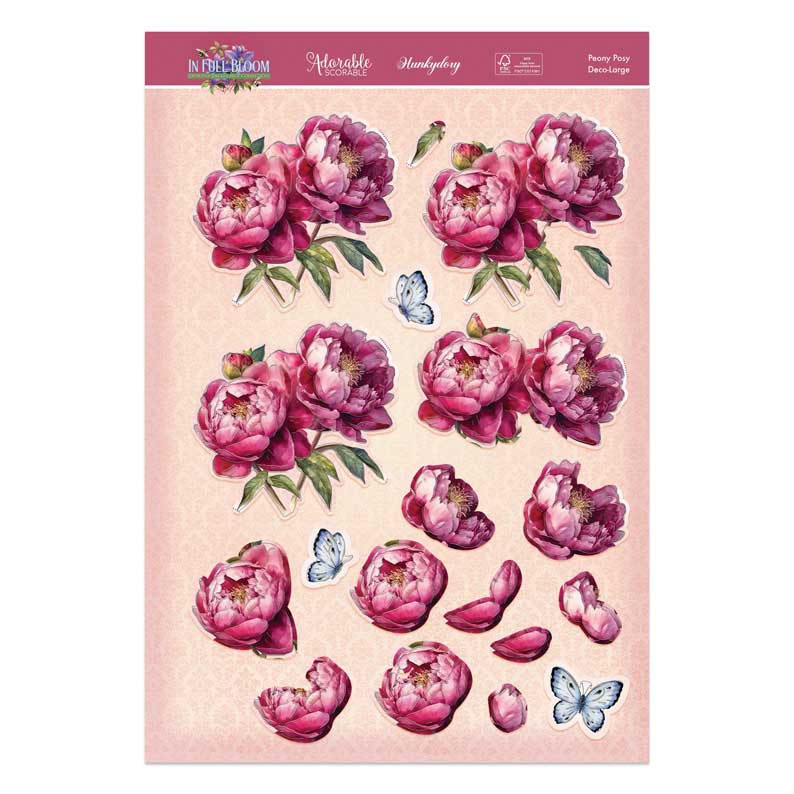 In Full Bloom Grand kit de décorations - Pivoine et bouquet