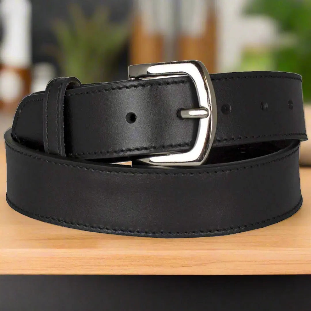 Ceinture Porte-Billets en Cuir pour Homme avec Boucle Amovible BOL
