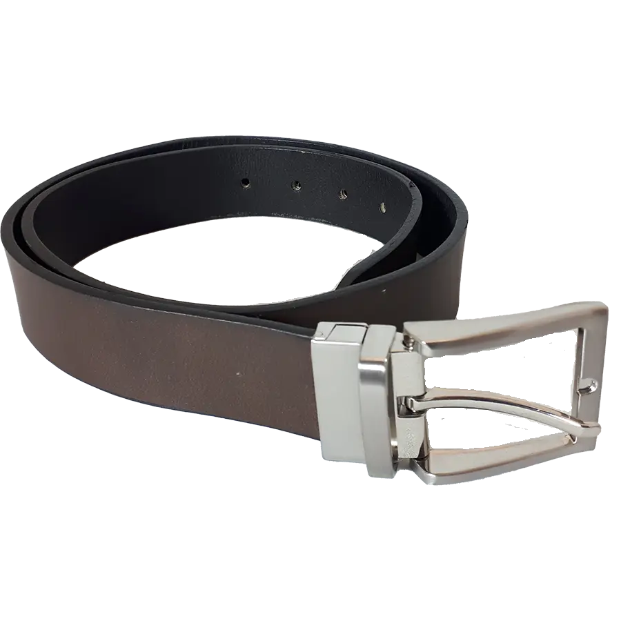 Ceinture en cuir réversible unie BOL pour homme