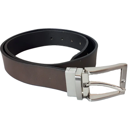 Ceinture en cuir réversible unie BOL pour homme