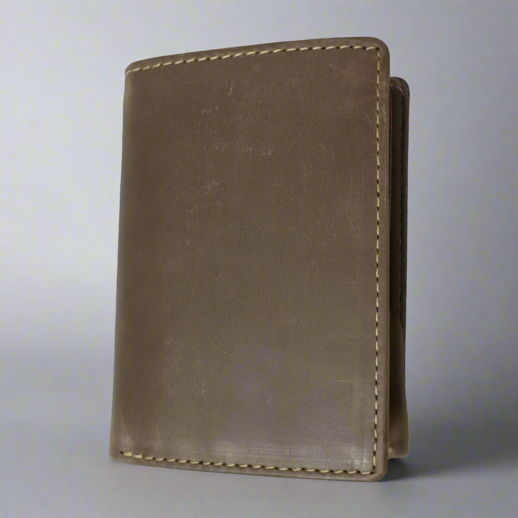 BOL Men's Trifold Leather Flip-up Wallet