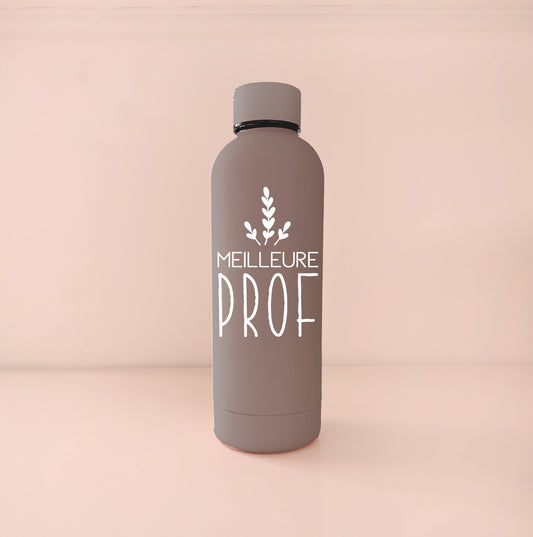 Bouteille isotherme 500 ml - Meilleure prof de café blanc