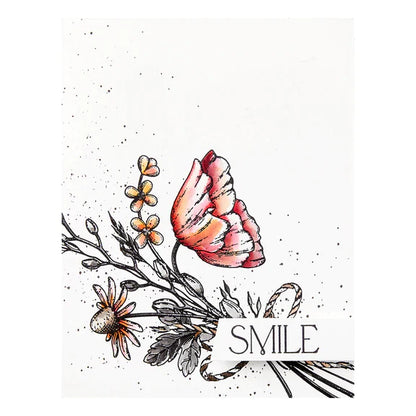 A Friend Like You Bouquet Press Plate from the Pressed Posies Collection
