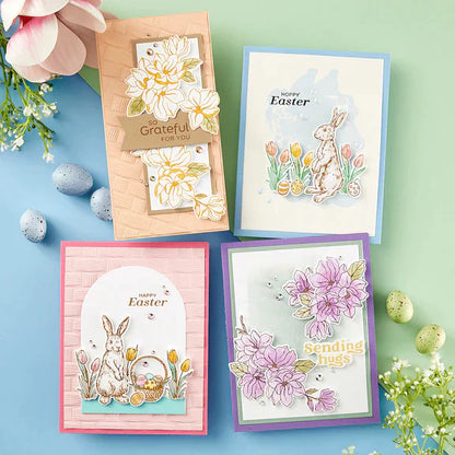Spring Bunnies Press Plate & Die Set from the Spring Sampler Collection by Simon Hurley
