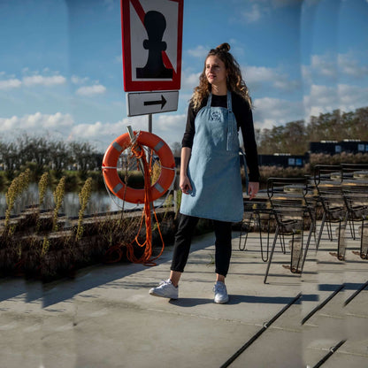 WITLOFT - Tablier Denim Longueur Moyenne - Bleu Clair