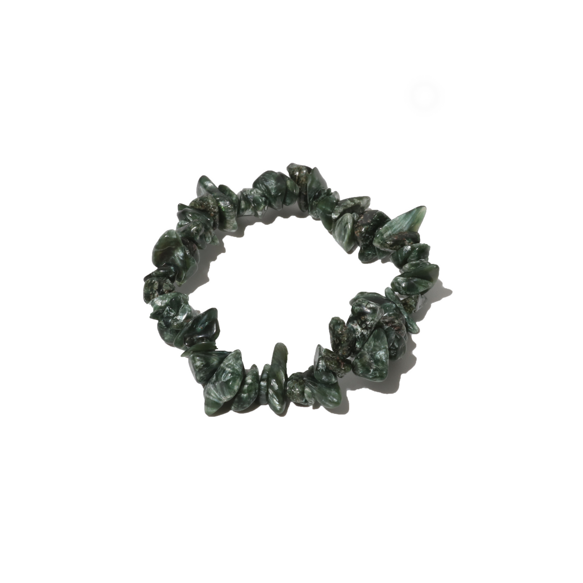 Seraphinite Chip Bead Bracelet