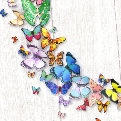 Découpage Découpé à l'Emporte-Pièce - Un Kaléidoscope de Papillons (Lot de 2)