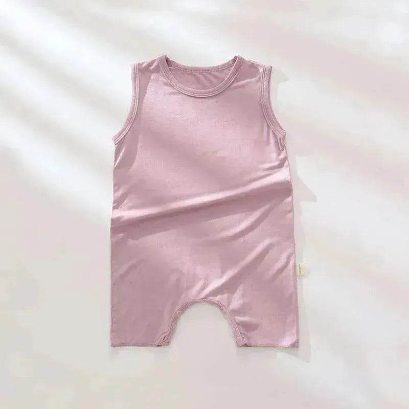 Baby Summer Modal Thin Sleeveless Tank Top Romper