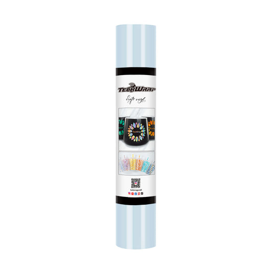 TeckWrap Glossy Adhesive Vinyl - Baby Blue | Ideal for Art Projects, Decals, and More!