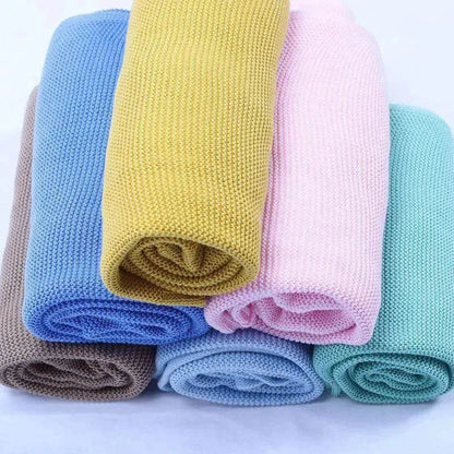 Baby's Stroller Cover Knitted Blanket