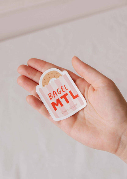 Bagel MTL - Autocollant en vinyle