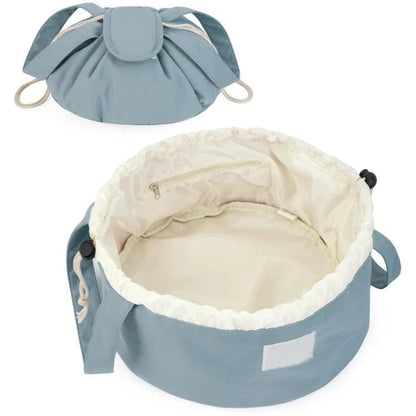 Trousse de Maquillage à Cordon en Forme de Baril, Grande Capacité, pour Femmes, Organisateur de Toilette, Pochette de Voyage pour Dames
