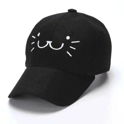 Baseball Korean Sunscreen Cute Kitten Cap