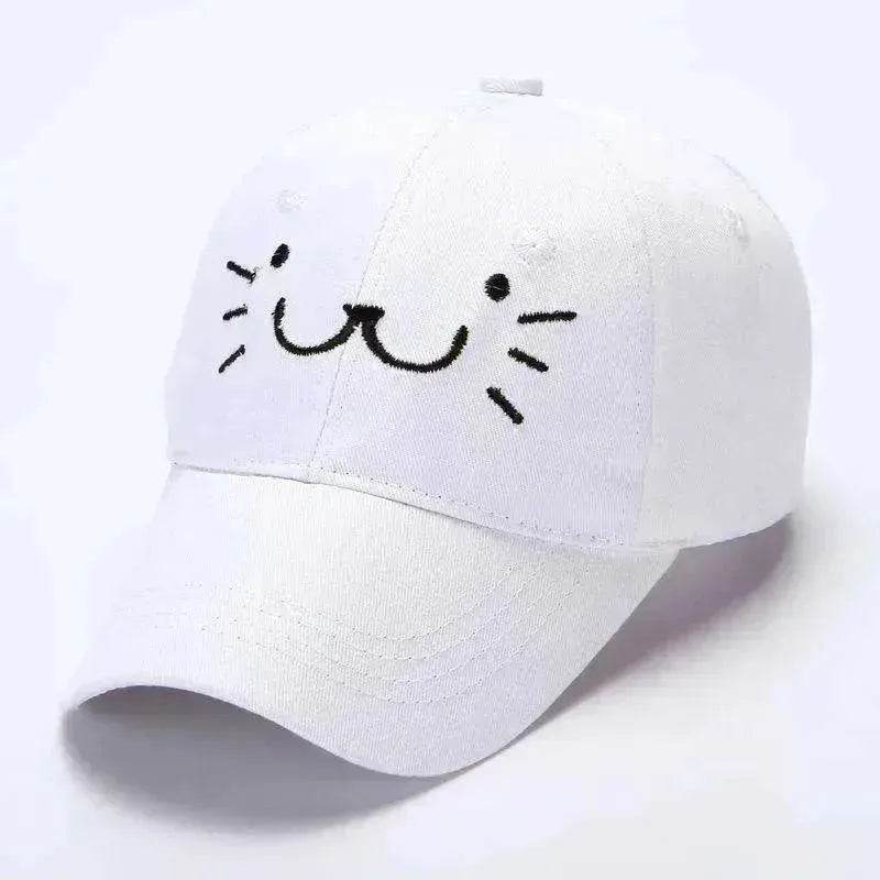 Baseball Korean Sunscreen Cute Kitten Cap