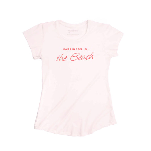 T-shirt en bambou de plage pour femme, rose ballerine