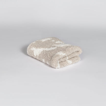 Blushing Beige & White Cow Print Lovey