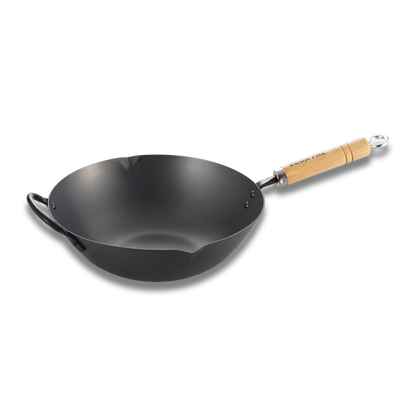 Yoshikawa Carbon Steel Wok 36cm - Made in Japan