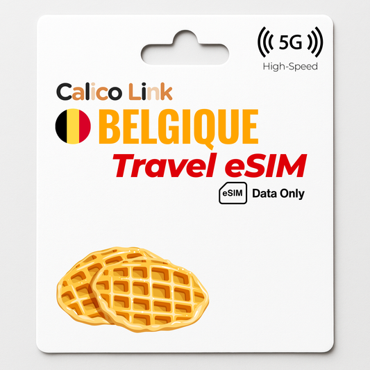 eSIM de voyage Belgique Données 5G