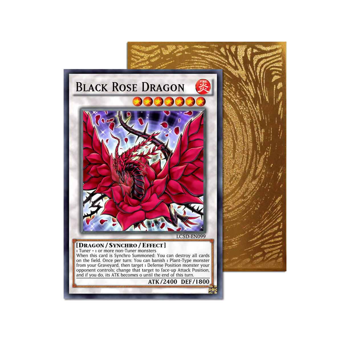 Carte Orica Métallique Dragon Rose Noire