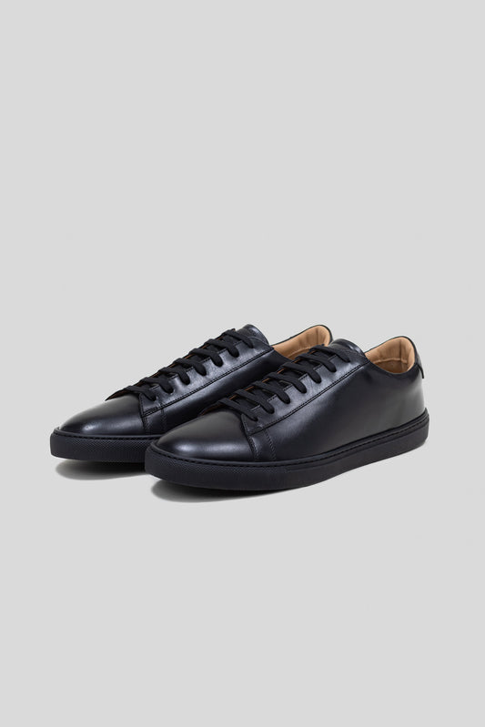 Black Calfskin Città Sneaker
