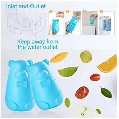 Blue bubble liquid toilet cleaning detergent treasure