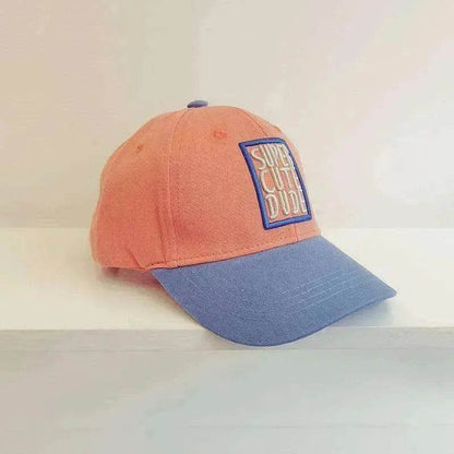 Boys And Girls Casual Color Matching Embroidery Caps