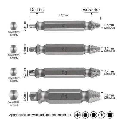 Broken Wire Extractor Screw Removal Tool Set