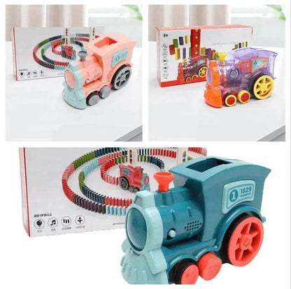 Building Blocks Train Toy Baby Car Puzzle Automatic Release