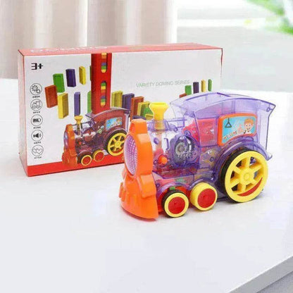 Building Blocks Train Toy Baby Car Puzzle Automatic Release