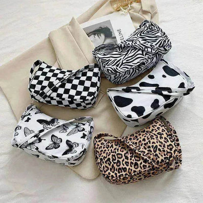 Butterfly & 4 other designs shoulder women handbag