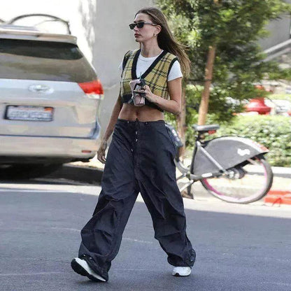 Acheter un jean cargo baggy taille basse pour femme