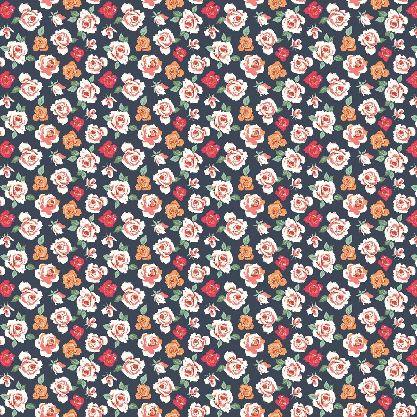 Riley Blake -  Bloomberry - Tiny Roses - Midnight