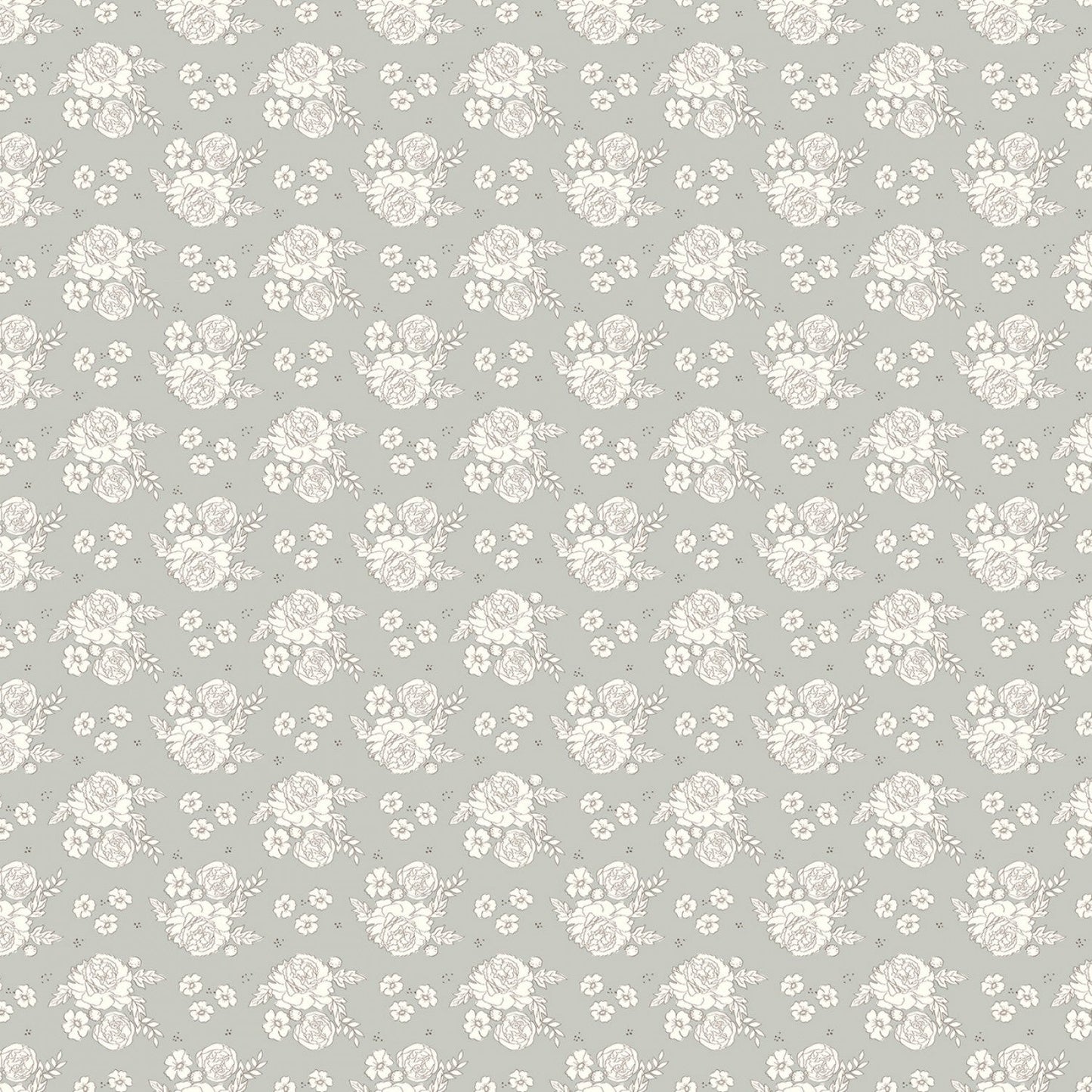 Riley Blake -  Bloomberry - Petite Flowers - Gray
