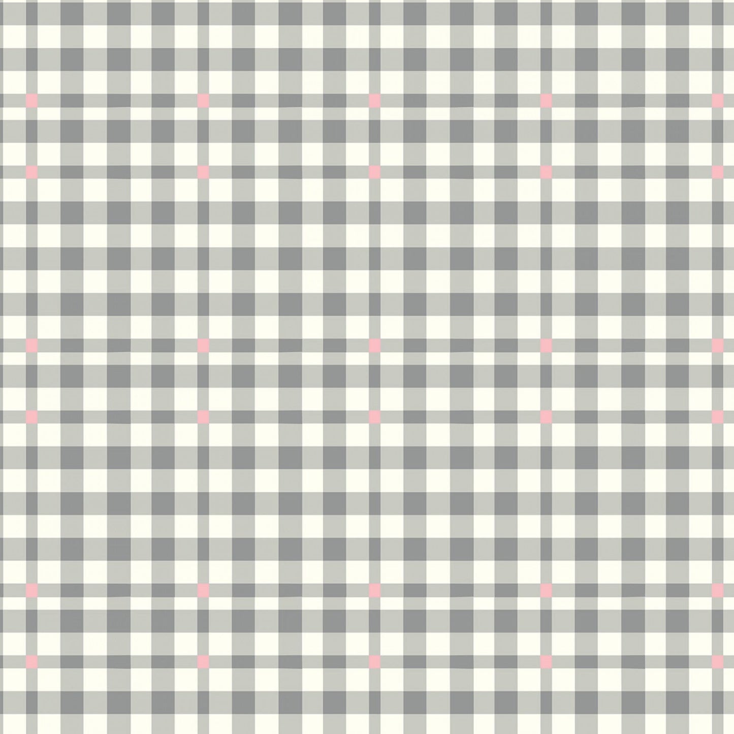 Riley Blake -  Bloomberry - Plaid - Gray