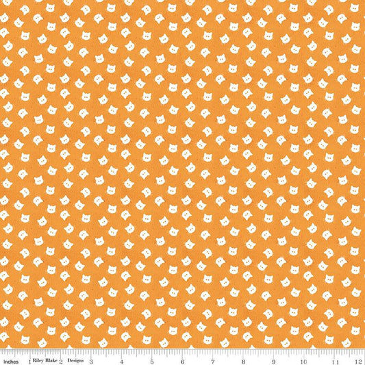 Riley Blake - Costume Maker's Act II - Scaredy Cat Buttons Orange - C16008-ORANGE