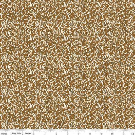 Riley Blake - Let's Wander - Leaflets Brown - C16884-BROWN