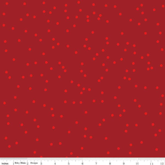 Riley Blake - On the Dot - Crimson