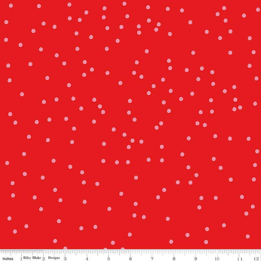 Riley Blake - On the Dot - Ruby