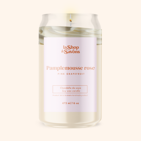 16 oz Soy Candle - Pink Grapefruit