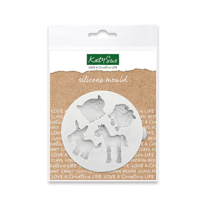 Miniature Farm Animals Silicone Mould