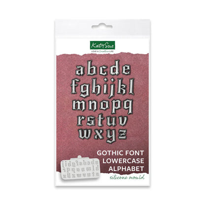 Moule en silicone alphabet minuscule police gothique