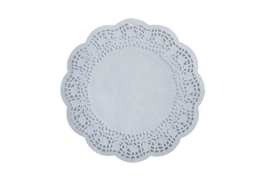 7.5" White Paper Doilies