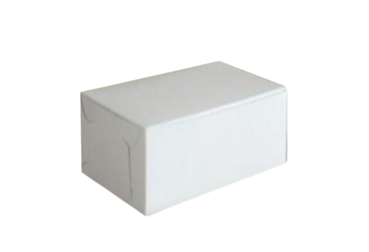 6.25" x 3.75" x 1.75" White Cake Box