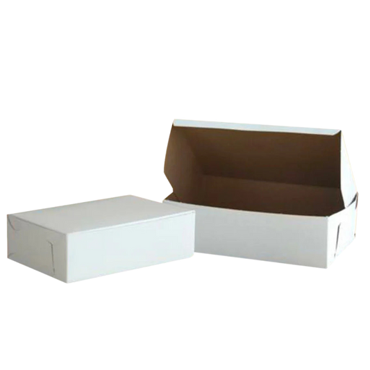 Boîte à gâteaux blanche 20 x 14 x 6,5 cm