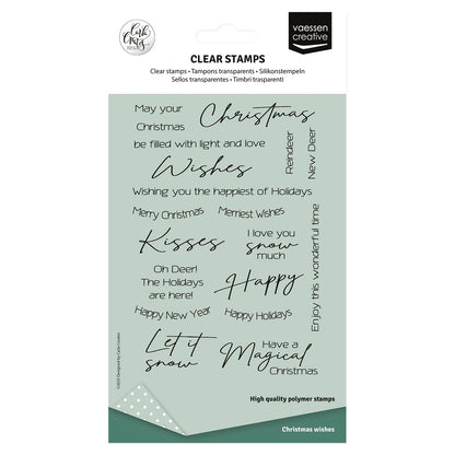 Vaessen Creative • Clear Stamps English Christmas Texts 20pcs
