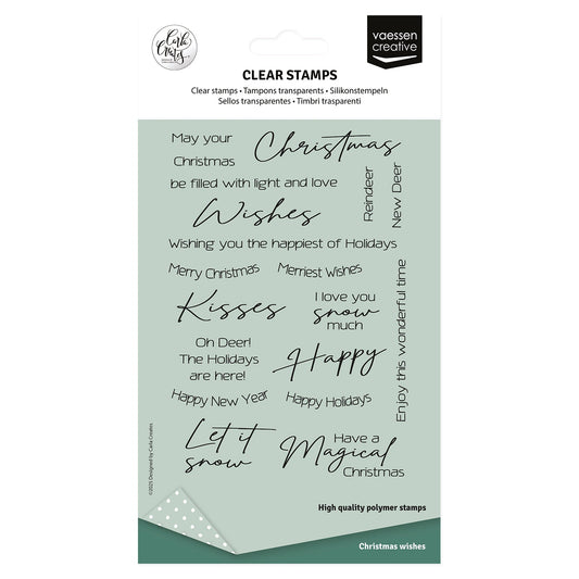 Vaessen Creative • Clear Stamps English Christmas Texts 20pcs
