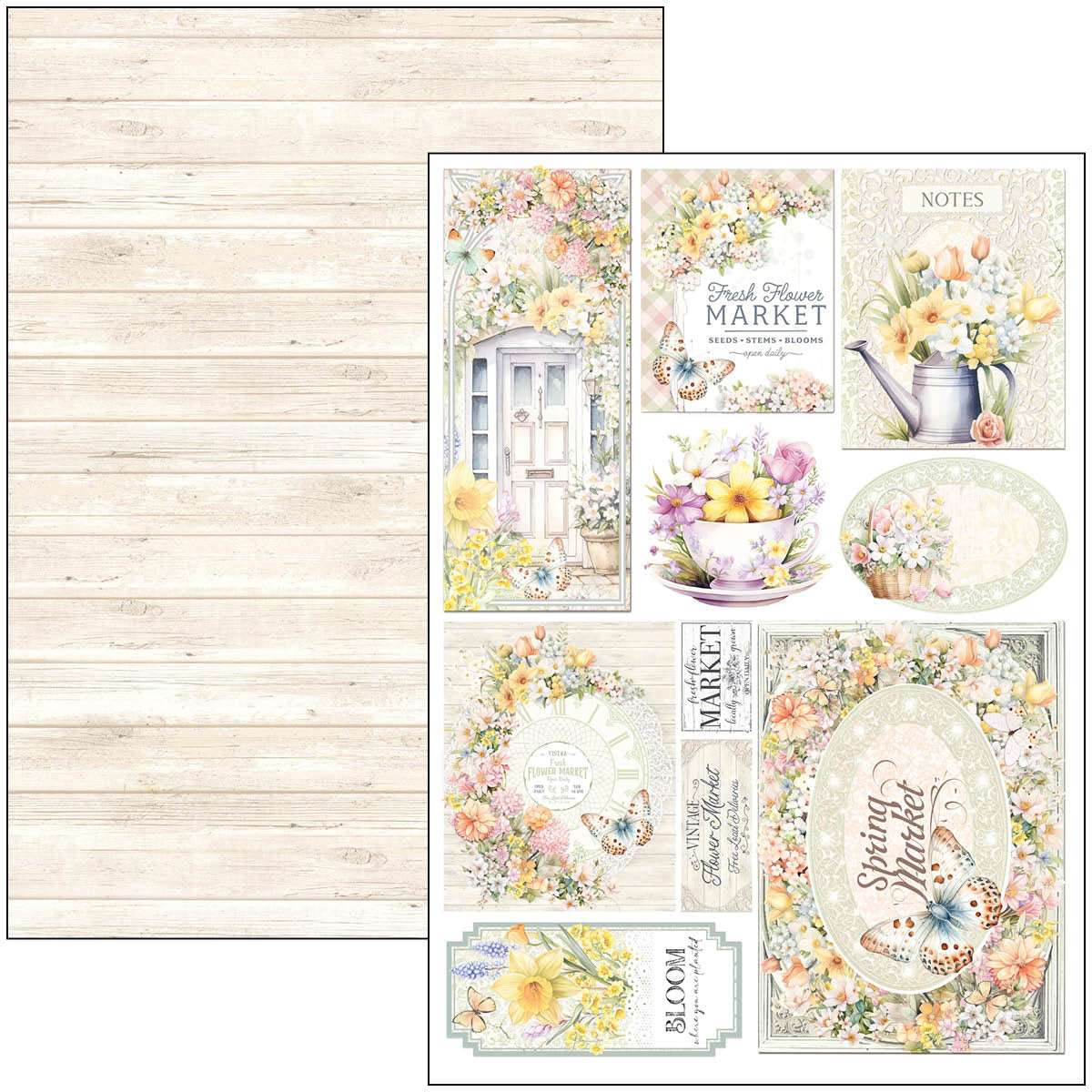 Bloc créatif de fleuriste A4 9 feuilles/paquet