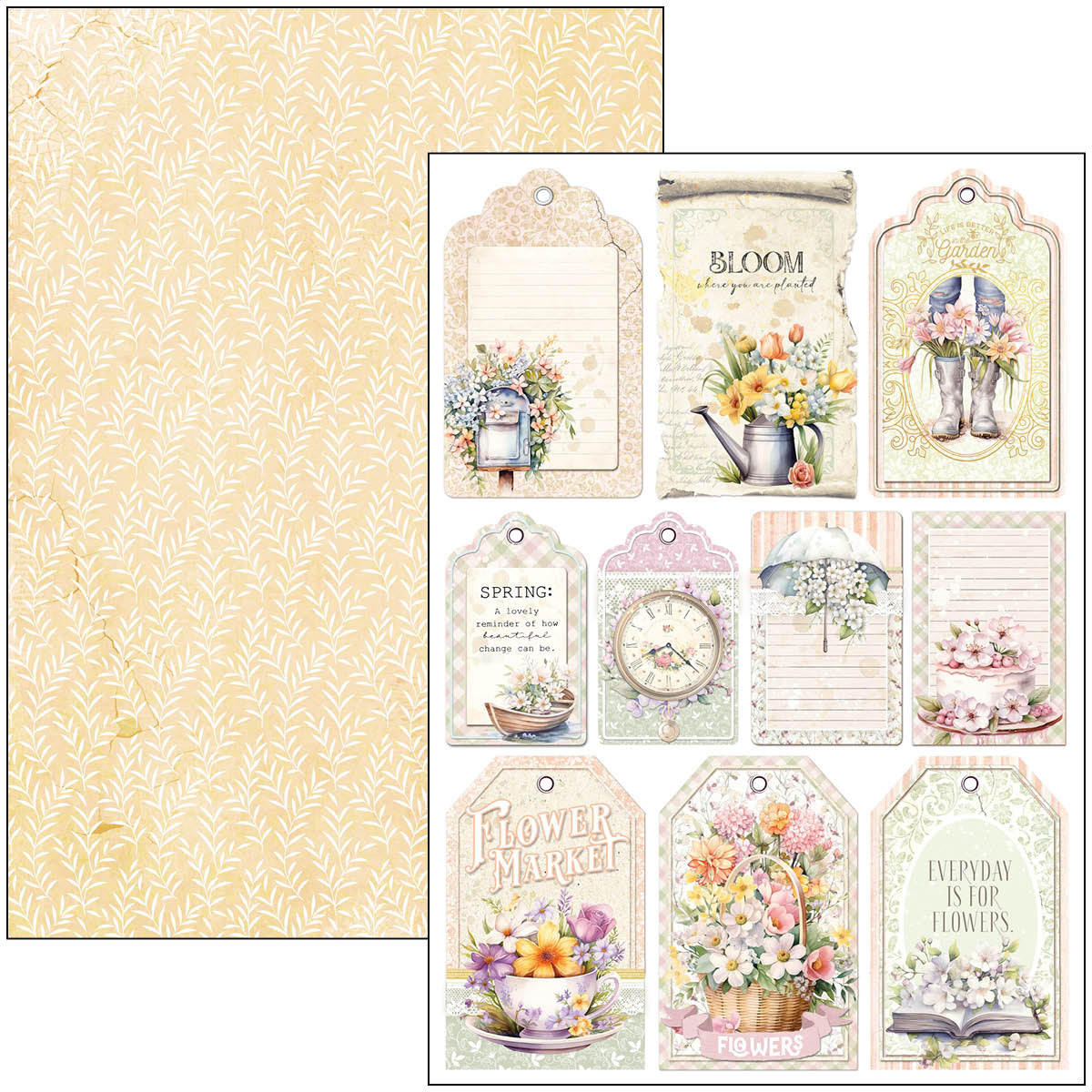 Bloc créatif de fleuriste A4 9 feuilles/paquet
