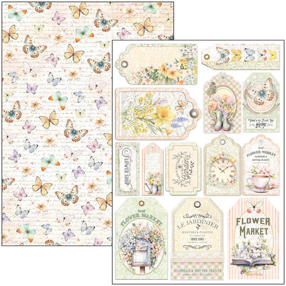 Bloc créatif de fleuriste A4 9 feuilles/paquet