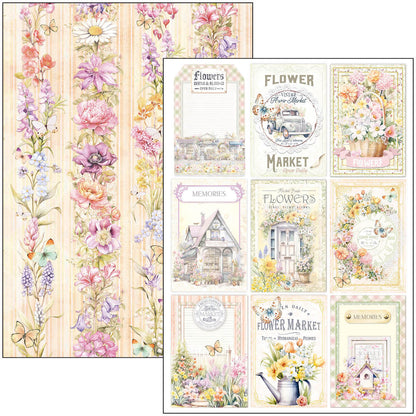 Bloc créatif de fleuriste A4 9 feuilles/paquet